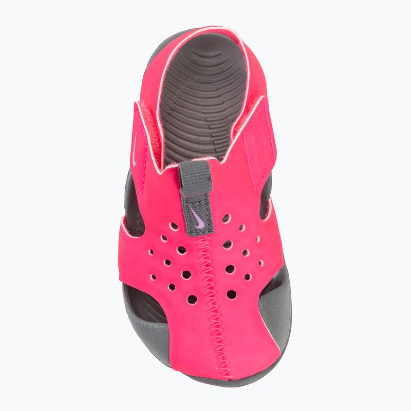 Nike Sunray Protect 2, sandali per bambini, iper rosa/grigio fumo/fuchsia glow 5