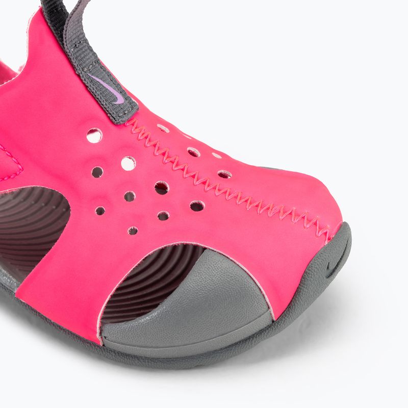 Nike Sunray Protect 2, sandali per bambini, iper rosa/grigio fumo/fuchsia glow 7