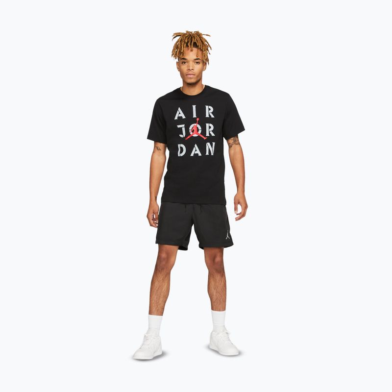 T-shirt da uomo  Jordan AJ5 Graphic black/white/gum red 2