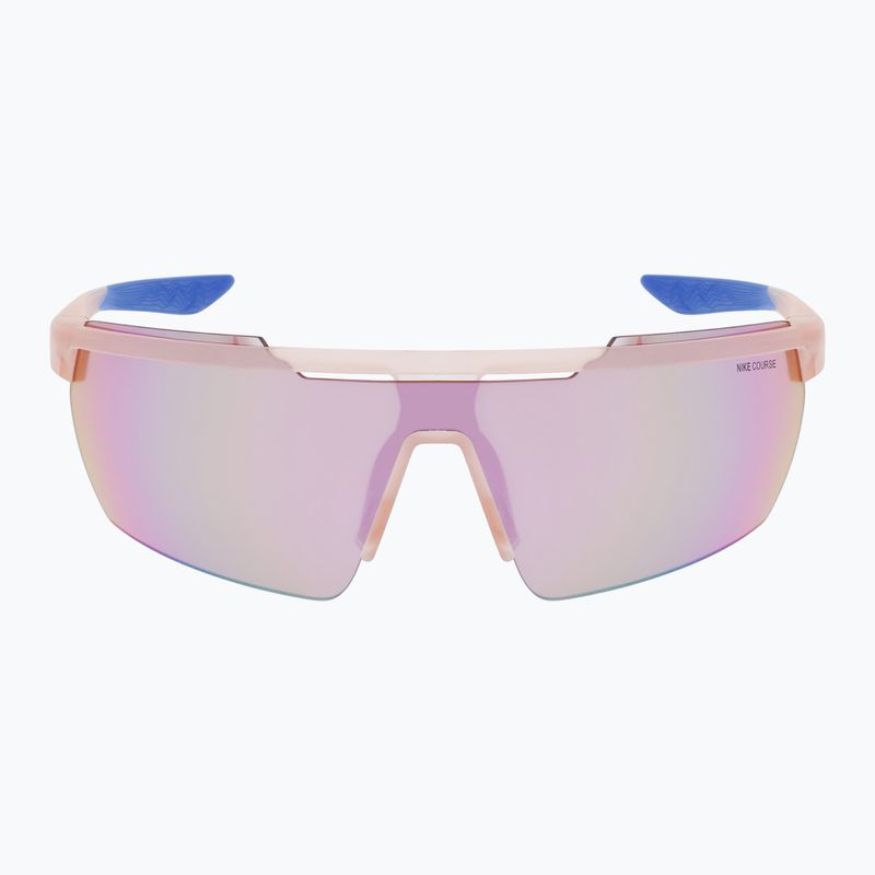 Occhiali da sole Nike Windshield Elite E opachi e lavati, color corallo, blu lattiginoso. 2