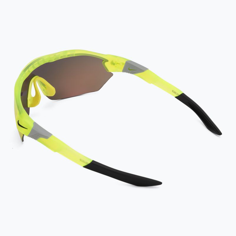 Occhiali da sole da uomo Nike Show X3 Elite L opaco volt/rosso strada a specchio 2