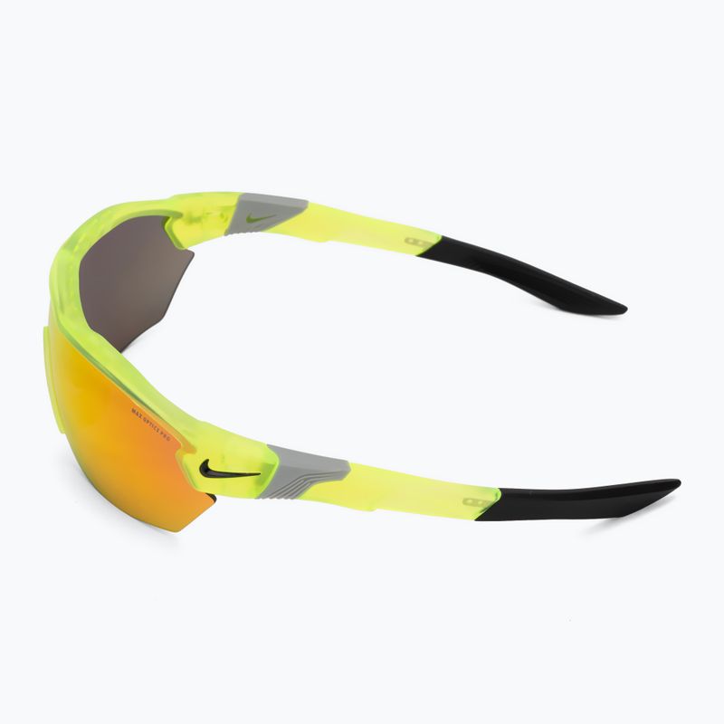 Occhiali da sole da uomo Nike Show X3 Elite L opaco volt/rosso strada a specchio 4