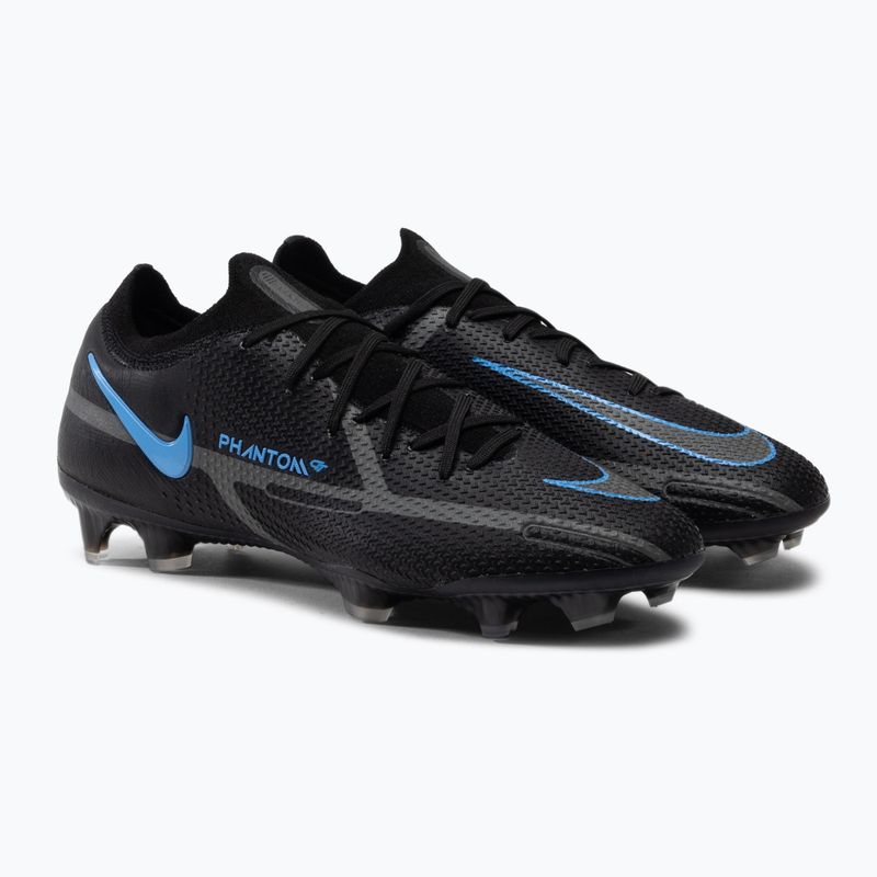 Scarpe da calcio Nike Phantom GT2 Elite FG Uomo nero/grigio ferro 5