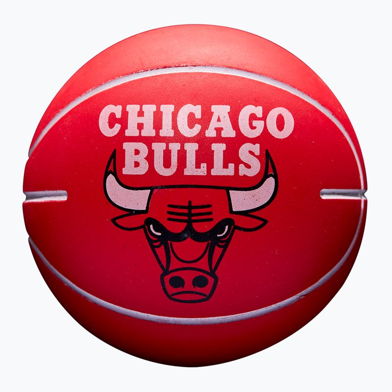Super Mini Wilson NBA Palla da dribbling Chicago Bulls rosso