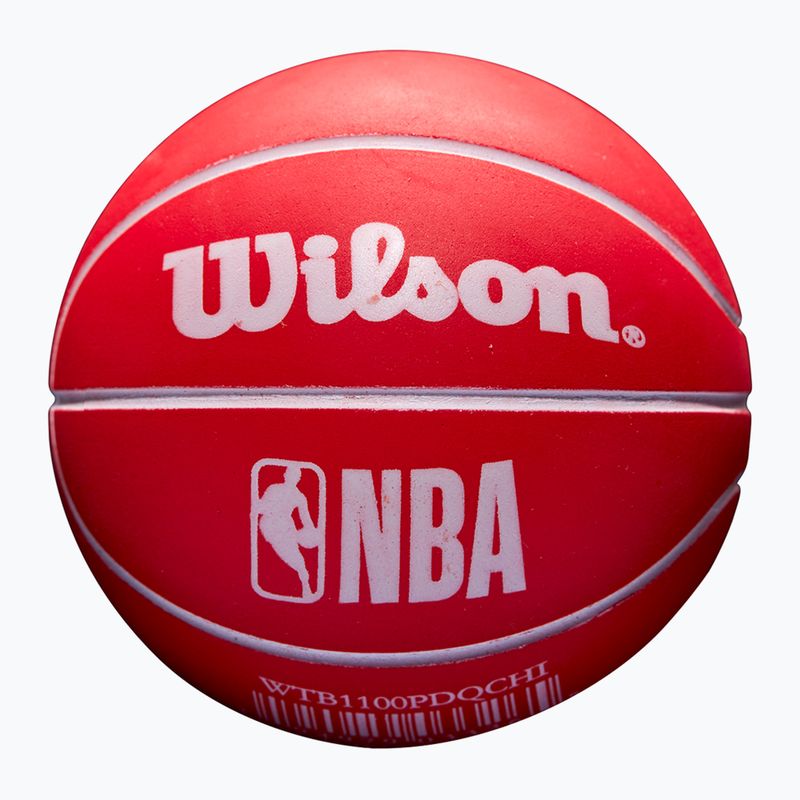 Super Mini Wilson NBA Palla da dribbling Chicago Bulls rosso 2