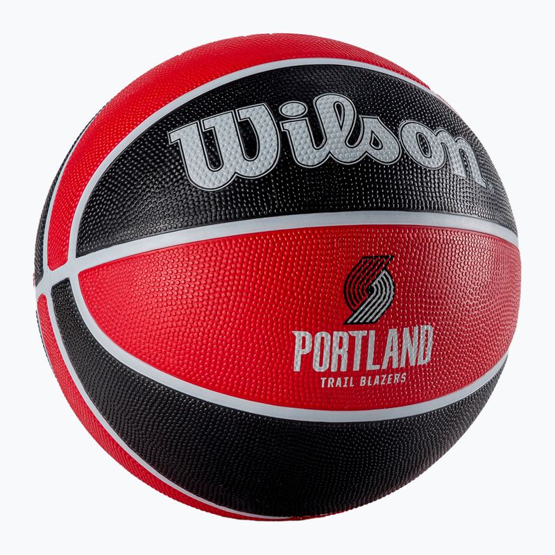 Wilson NBA Team Tribute Portland Trail Blazers basket rosso taglia 7 2