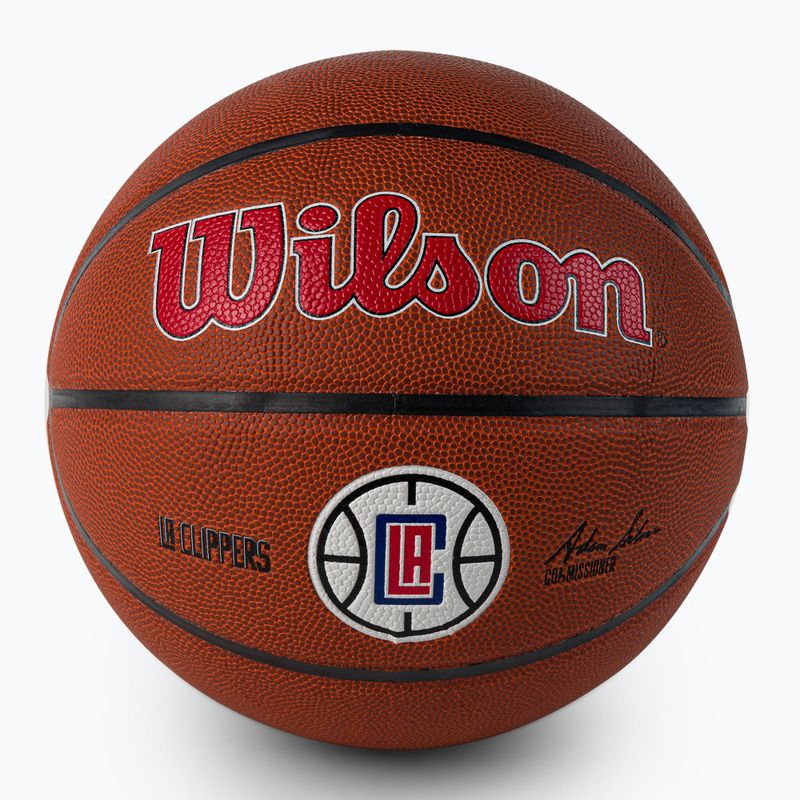 Wilson NBA Team Alliance Los Angeles Clippers basket marrone taglia 7