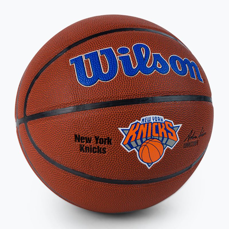 Wilson NBA Team Alliance New York Knicks marrone basket dimensioni 7 2