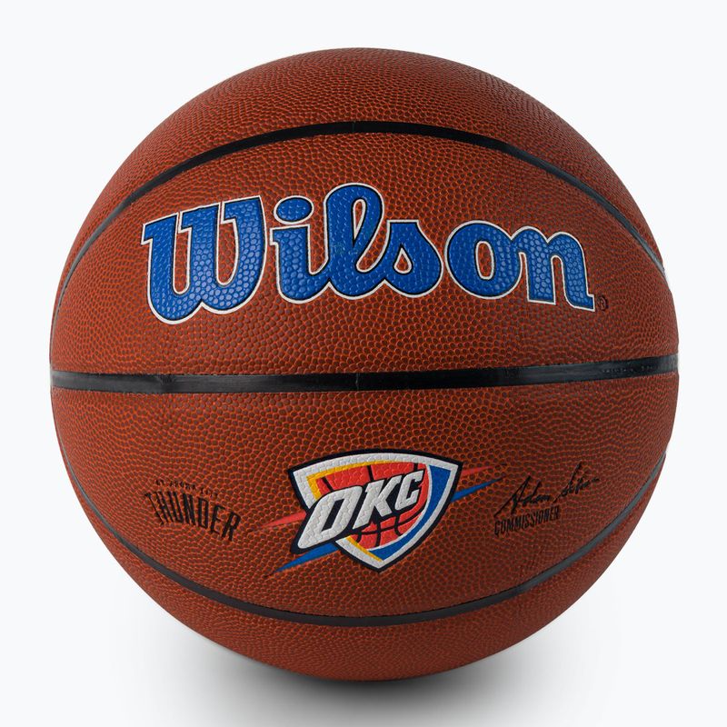 Wilson NBA Team Alliance Oklahoma City Thunder basket marrone taglia 7