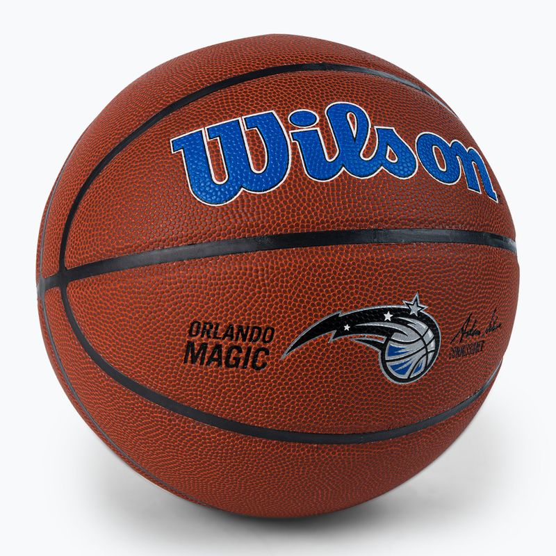 Wilson NBA Team Alliance Orlando Magic marrone dimensioni 7 basket 2