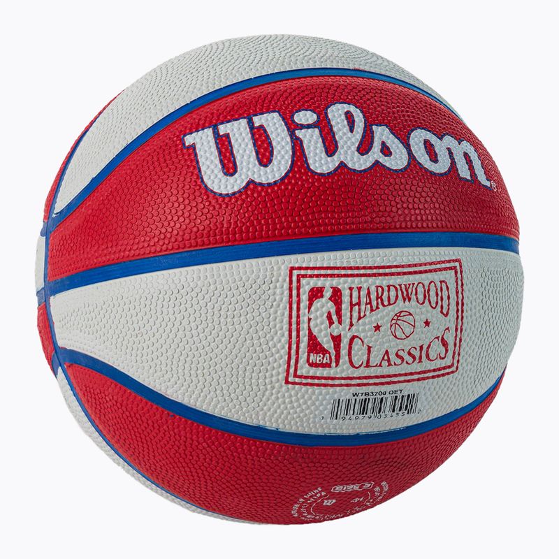 Pallacanestro per bambini Wilson NBA Team Retro Mini Detroit Pistons blu misura 3 2