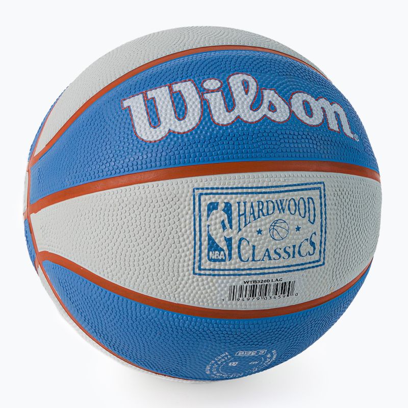 Pallacanestro per bambini Wilson NBA Team Retro Mini Los Angeles Clippers rosso taglia 3 2