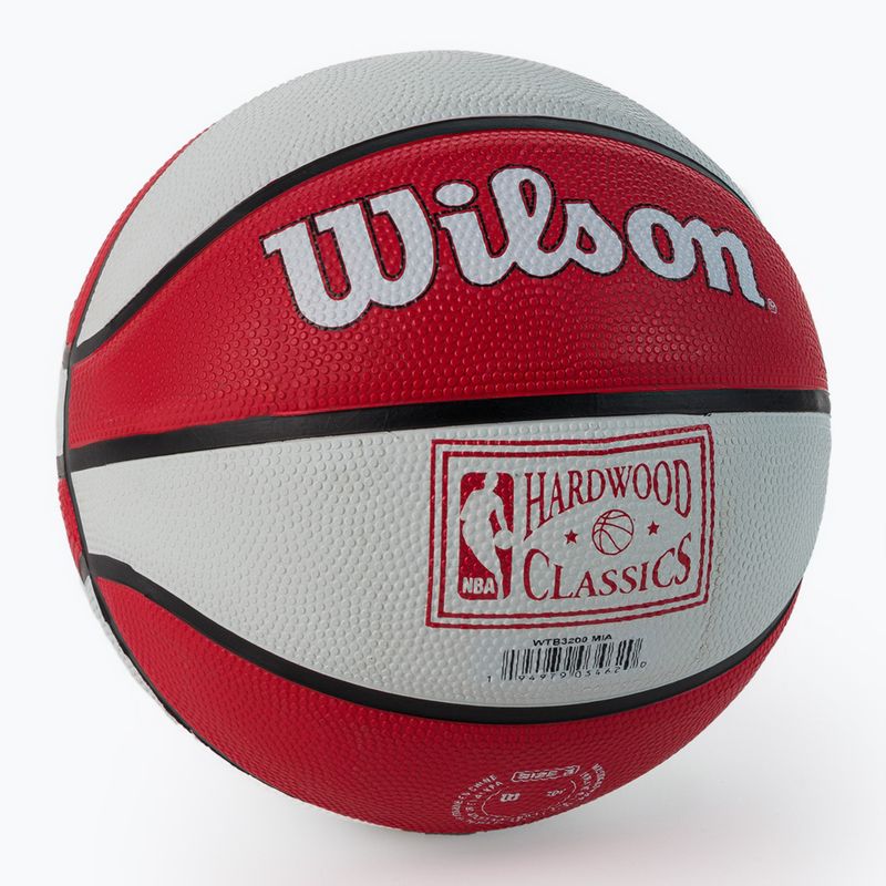 Pallacanestro per bambini Wilson NBA Team Retro Mini Miami Heat rosso taglia 3 2