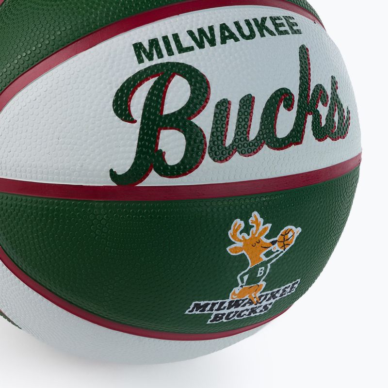 Pallacanestro per bambini Wilson NBA Team Retro Mini Milwaukee Bucks verde taglia 3 3