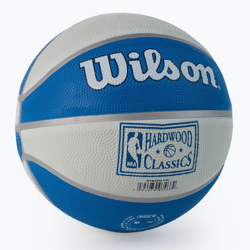 Pallone da basket Wilson NBA Team Retro Mini Orlando Magic per bambini taglia 3