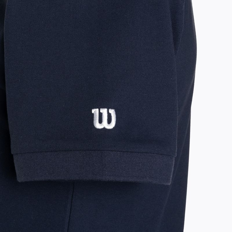 Maglietta Wilson Team Pique Polo classic navy da uomo 4