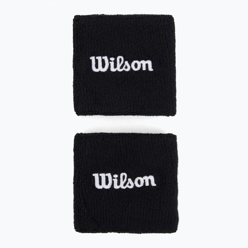 Wilson Wristband braccialetti da tennis 2 pezzi nero. 2