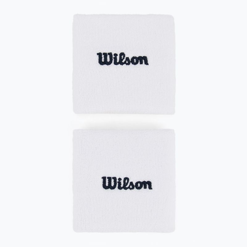 Wilson Wristband braccialetti da tennis 2 pezzi bianco brillante 2