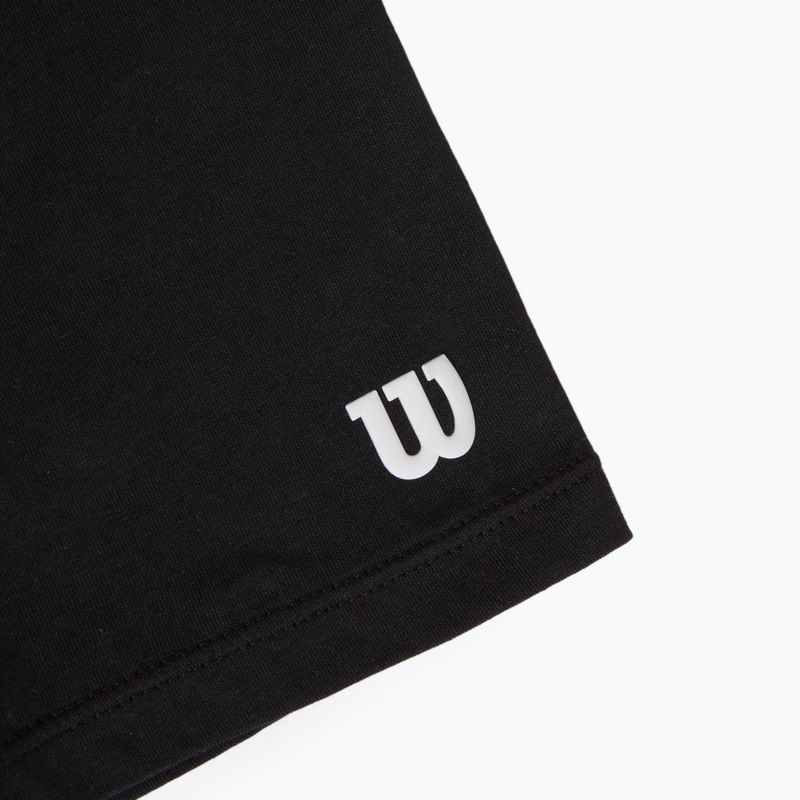 Maglietta da tennis da uomo Wilson Team Graphic nero script 4