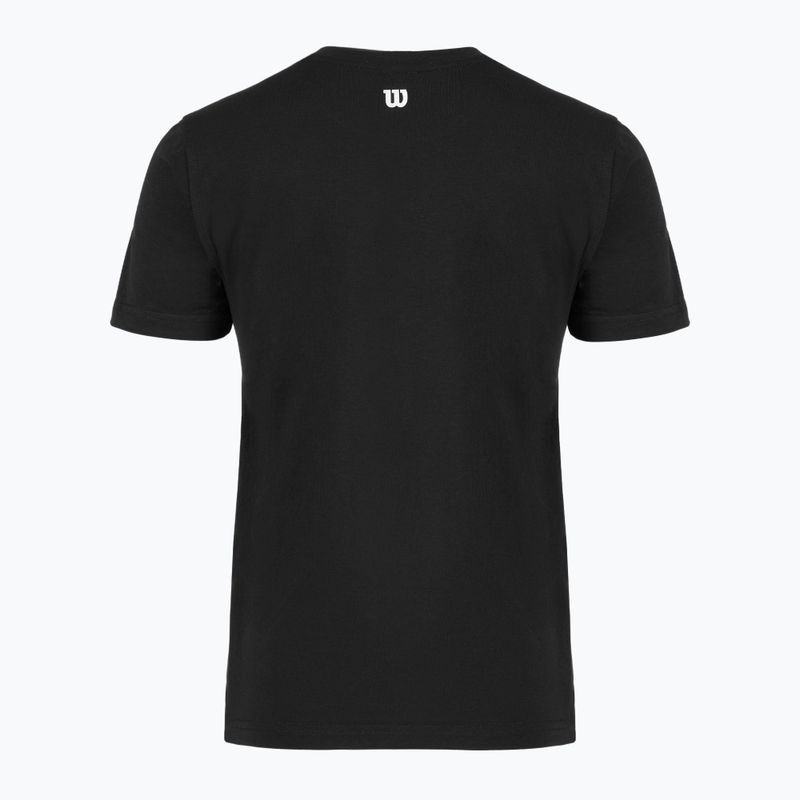 Maglietta da tennis da donna Wilson Team Graphic Script W nero script 2