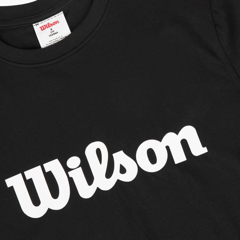 Maglietta da tennis da donna Wilson Team Graphic Script W nero script 3