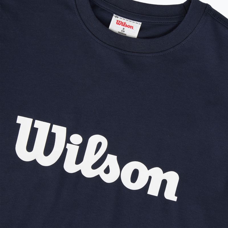 Maglietta da tennis da donna Wilson Team Graphic Script W classic navy script 3