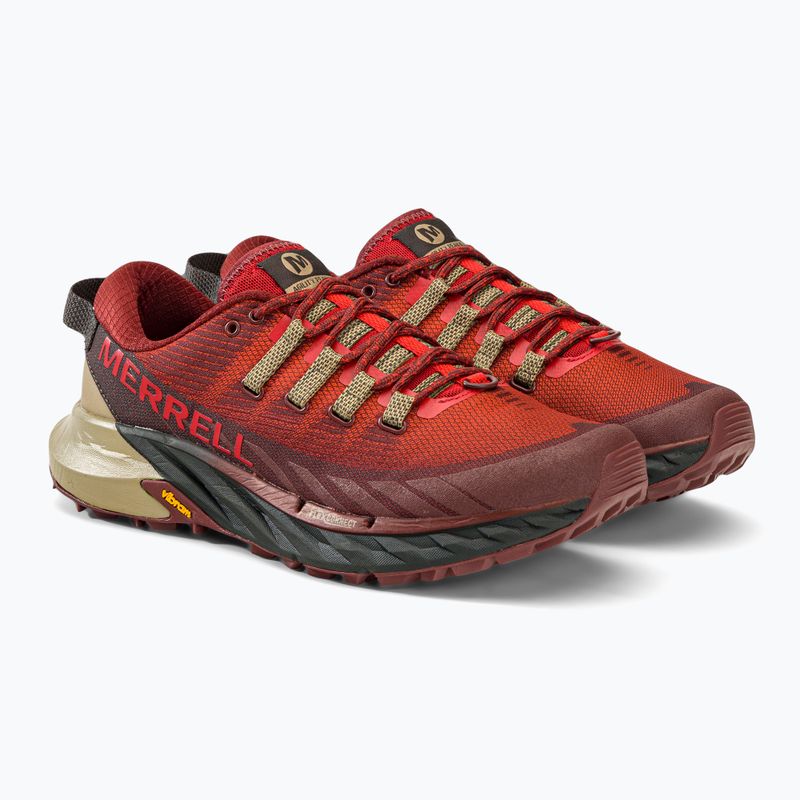Scarpe da corsa Merrell Agility Peak 4 lava uomo 4