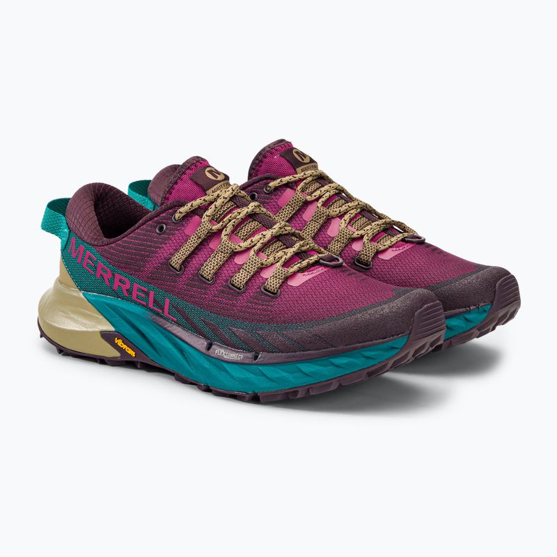 Scarpe da corsa Merrell Agility Peak 4 fucsia per donna 4
