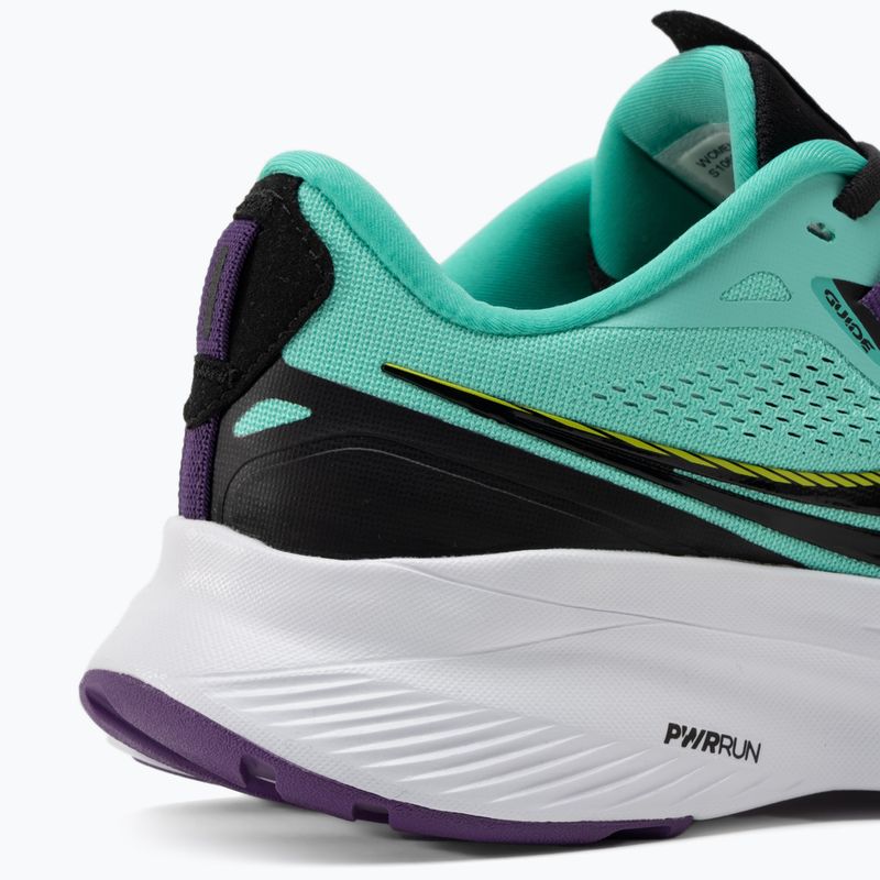 Scarpe da corsa Saucony Guide 15 menta fresca/acido da donna 10