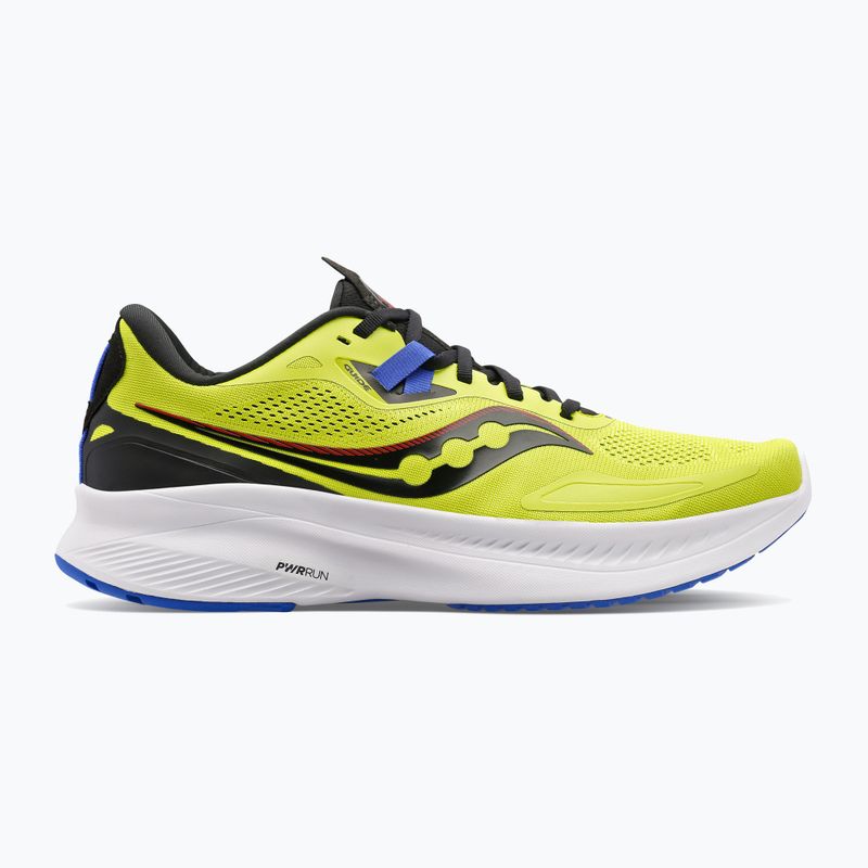 Uomo Saucony Guide 15 acido / blu una volta scarpe da corsa 11
