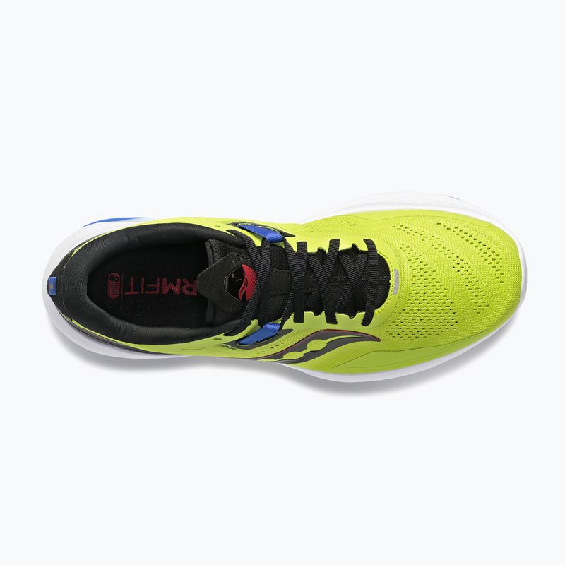 Uomo Saucony Guide 15 acido / blu una volta scarpe da corsa 14