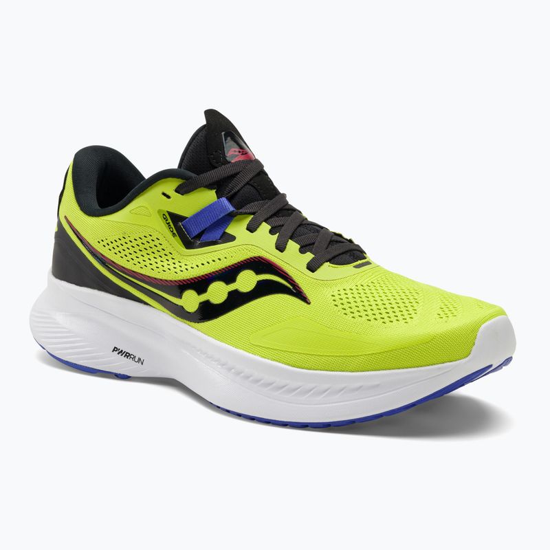 Uomo Saucony Guide 15 acido / blu una volta scarpe da corsa