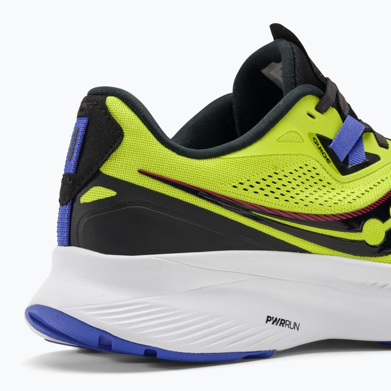 Uomo Saucony Guide 15 acido / blu una volta scarpe da corsa 9