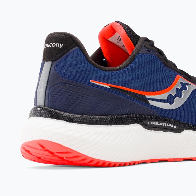 Scarpe da corsa Saucony Triumph 19 da uomo, zaffiro/nero 9