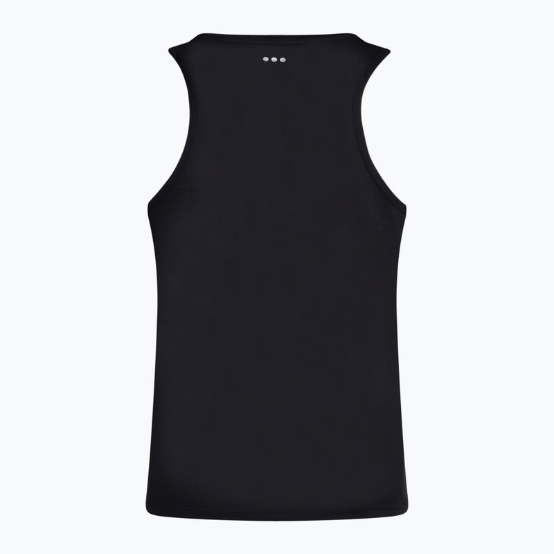 Saucony Stopwatch Singlet Uomo maglia da corsa in erica nera 2