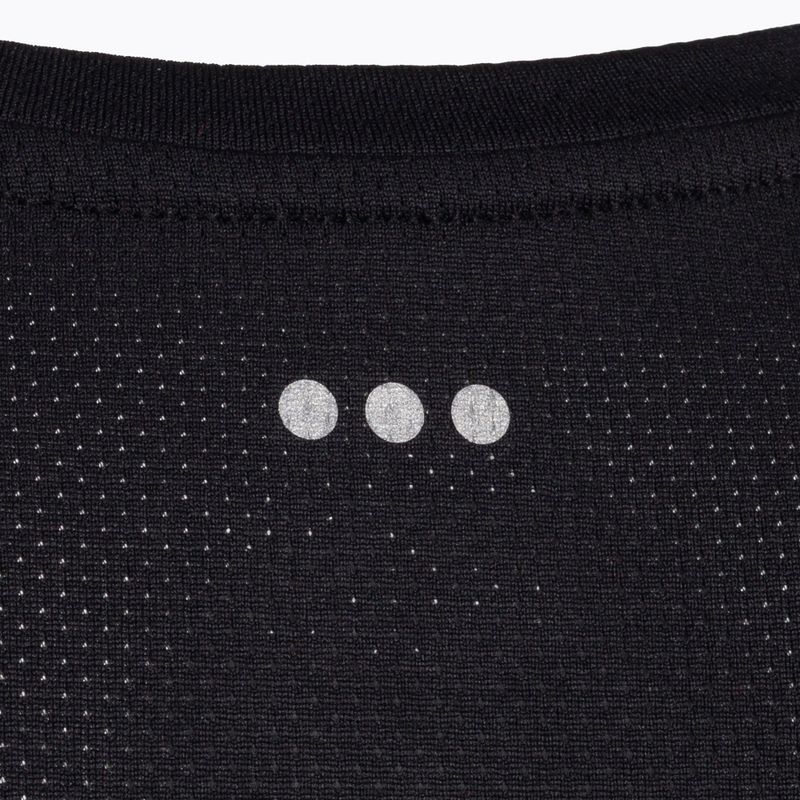 Saucony Stopwatch Singlet Uomo maglia da corsa in erica nera 4