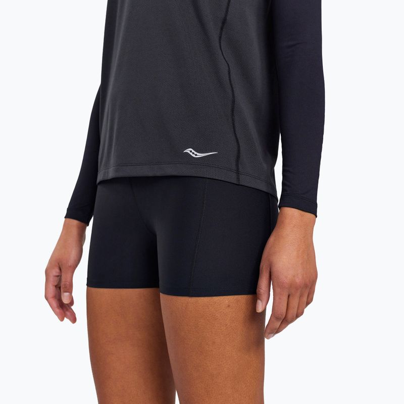 Maglietta da running da donna Saucony Stopwatch Singlet flame quartz heather 3