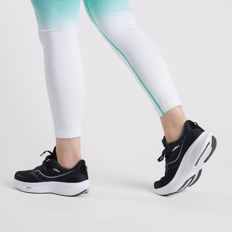 Scarpe da corsa da donna Saucony Ride 15 nero/bianco 3