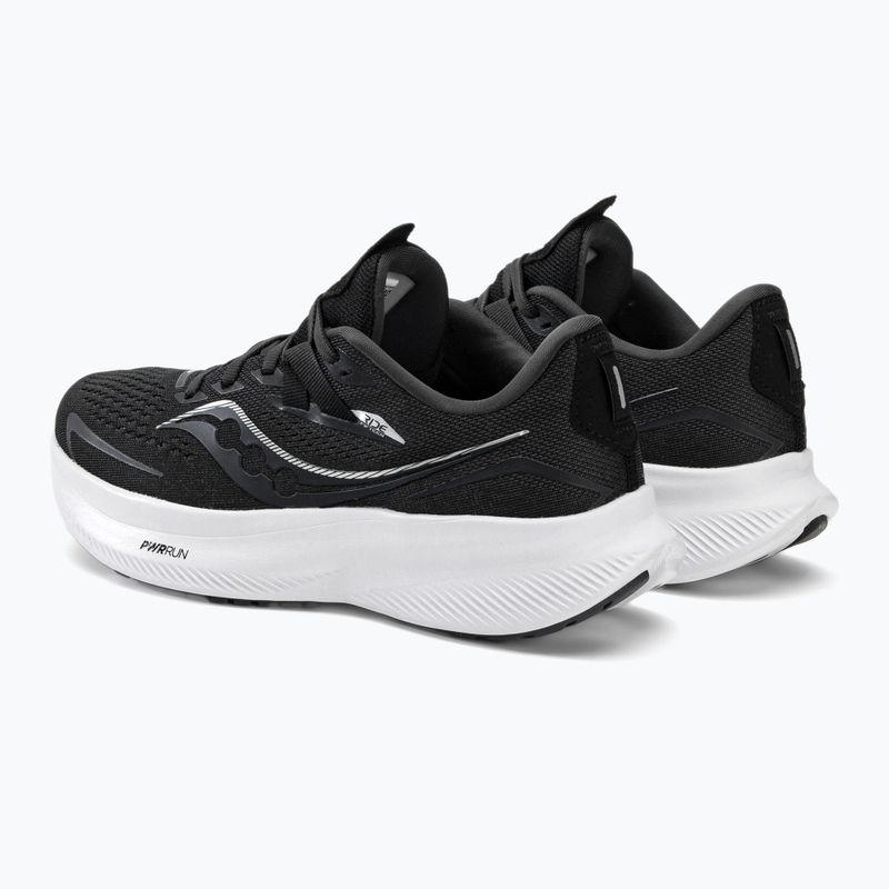 Scarpe da corsa da donna Saucony Ride 15 nero/bianco 5