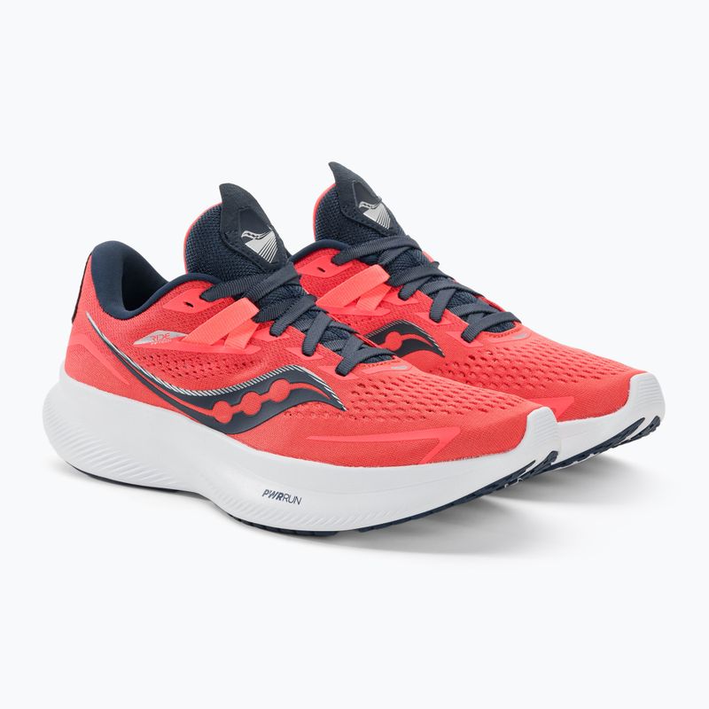 Scarpe da corsa da donna Saucony Ride 15 vizi red/night 4