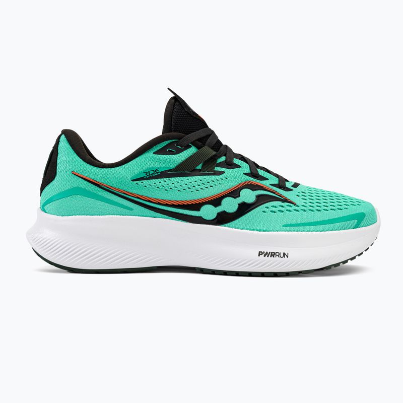 Scarpe da corsa Saucony Ride 15 coolmint/zest da uomo 2