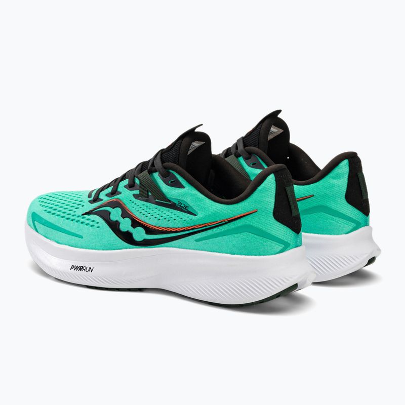 Scarpe da corsa Saucony Ride 15 coolmint/zest da uomo 3