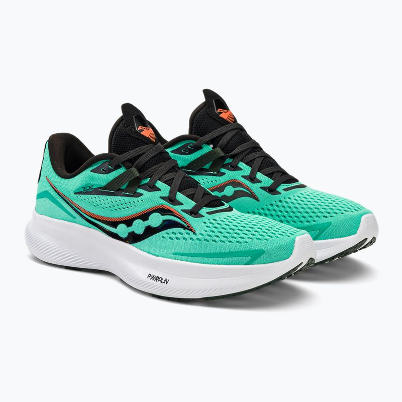 Scarpe da corsa Saucony Ride 15 coolmint/zest da uomo 4