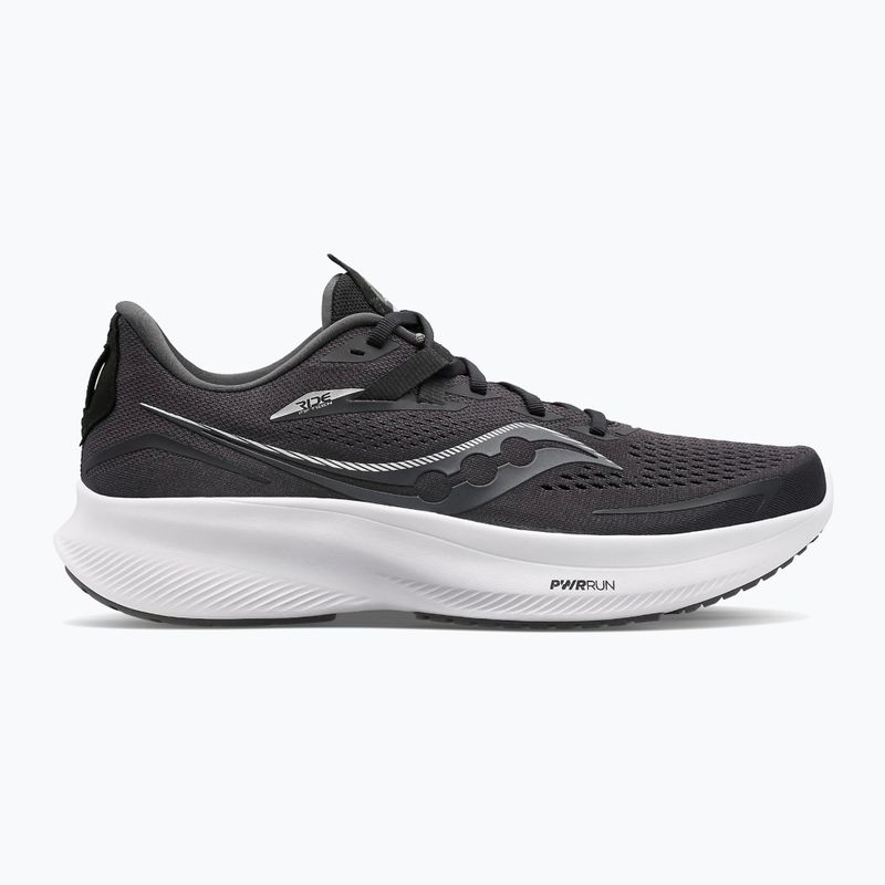 Scarpe da corsa da uomo Saucony Ride 15 nero/bianco 11