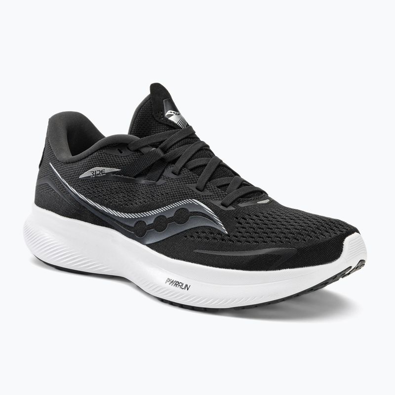 Scarpe da corsa da uomo Saucony Ride 15 nero/bianco