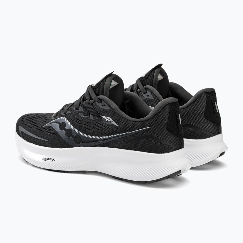 Scarpe da corsa da uomo Saucony Ride 15 nero/bianco 3