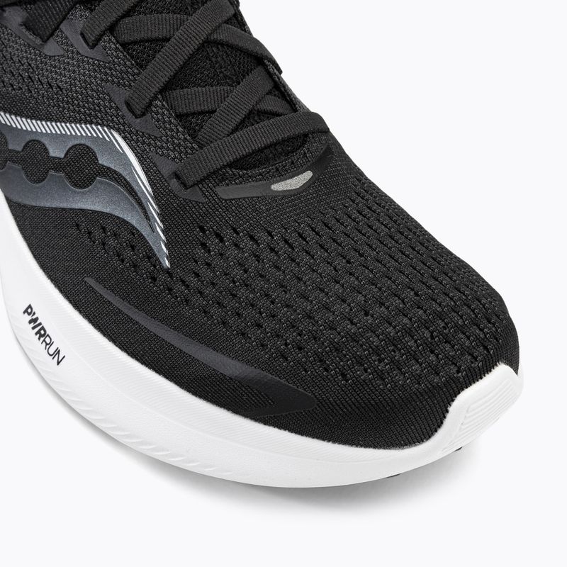 Scarpe da corsa da uomo Saucony Ride 15 nero/bianco 7