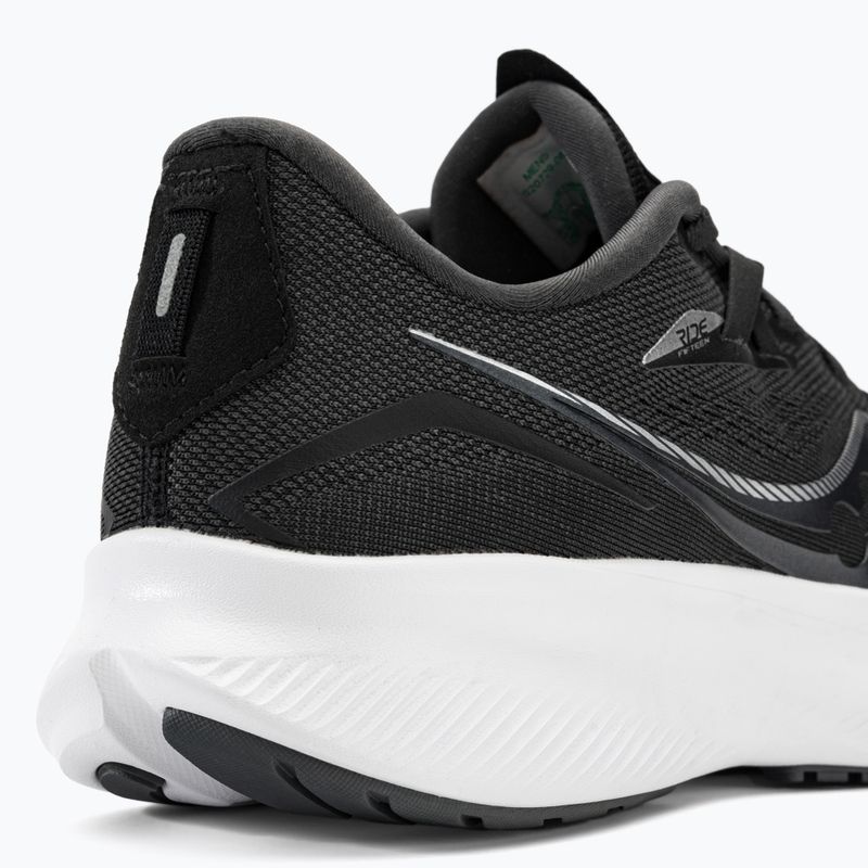 Scarpe da corsa da uomo Saucony Ride 15 nero/bianco 9