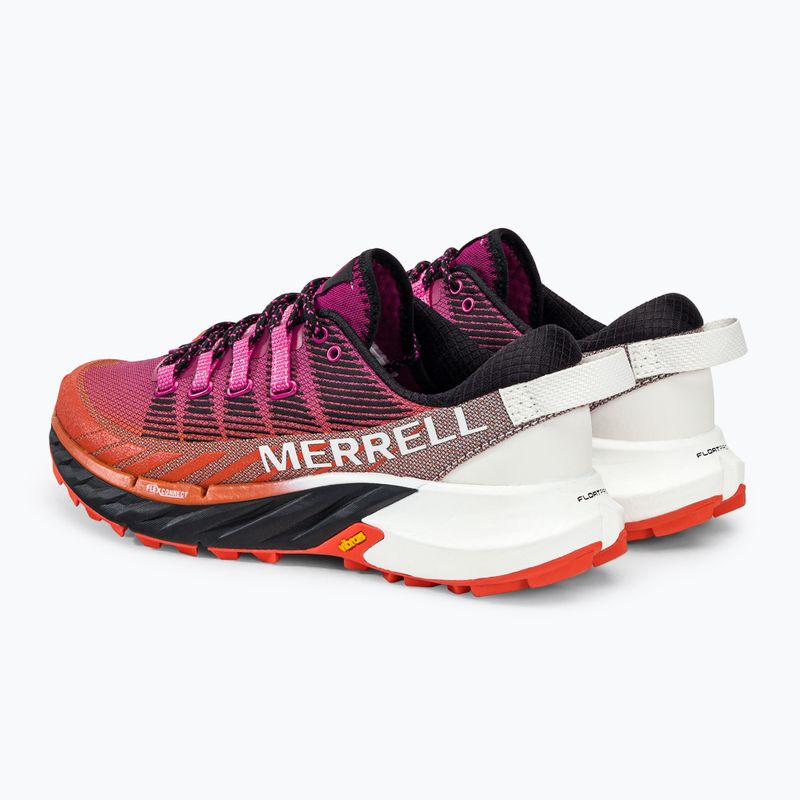 Scarpe da corsa Merrell Agility Peak 4 fucsia/tangerino da donna 3