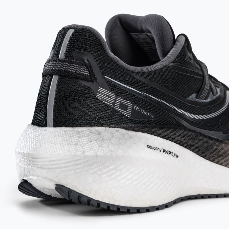 Scarpe da corsa da uomo Saucony Triumph 20 nero/bianco 8